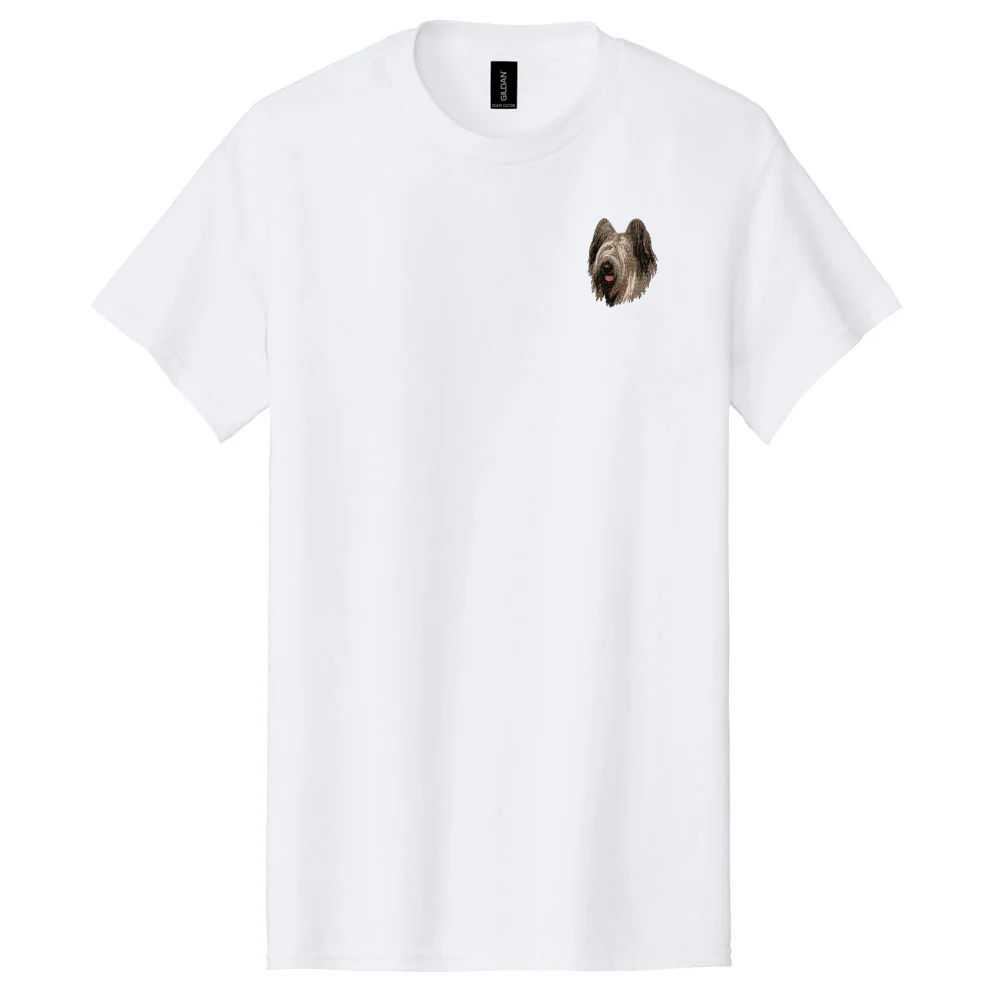 Briard Embroidered Men's T-Shirt - Image 4