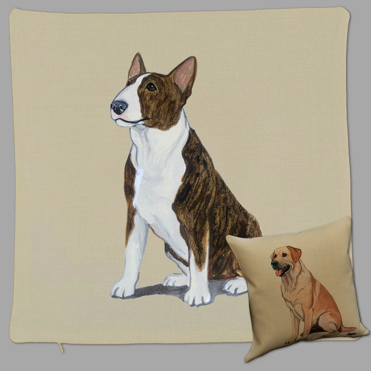 Bull Terrier Pillow Cover - Image 2