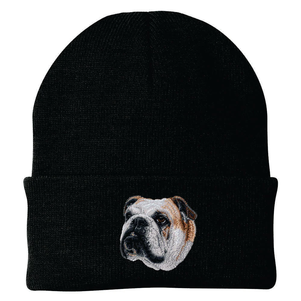 Bulldog Embroidered Beanie - Image 5