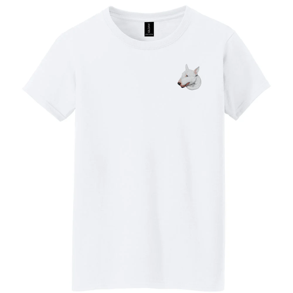 Bull Terrier Embroidered Women's T-Shirt - Image 3