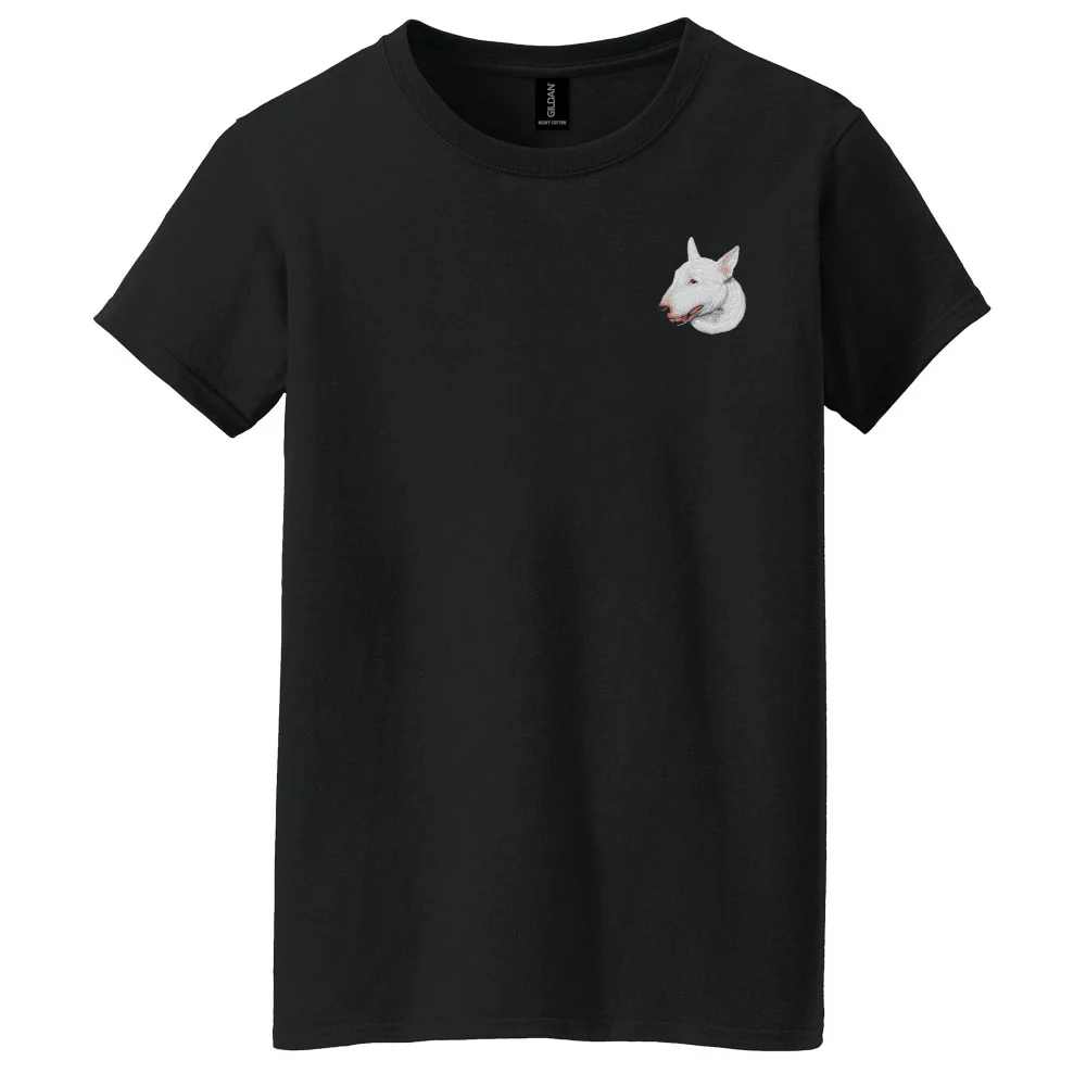 Bull Terrier Embroidered Women's T-Shirt - Image 5