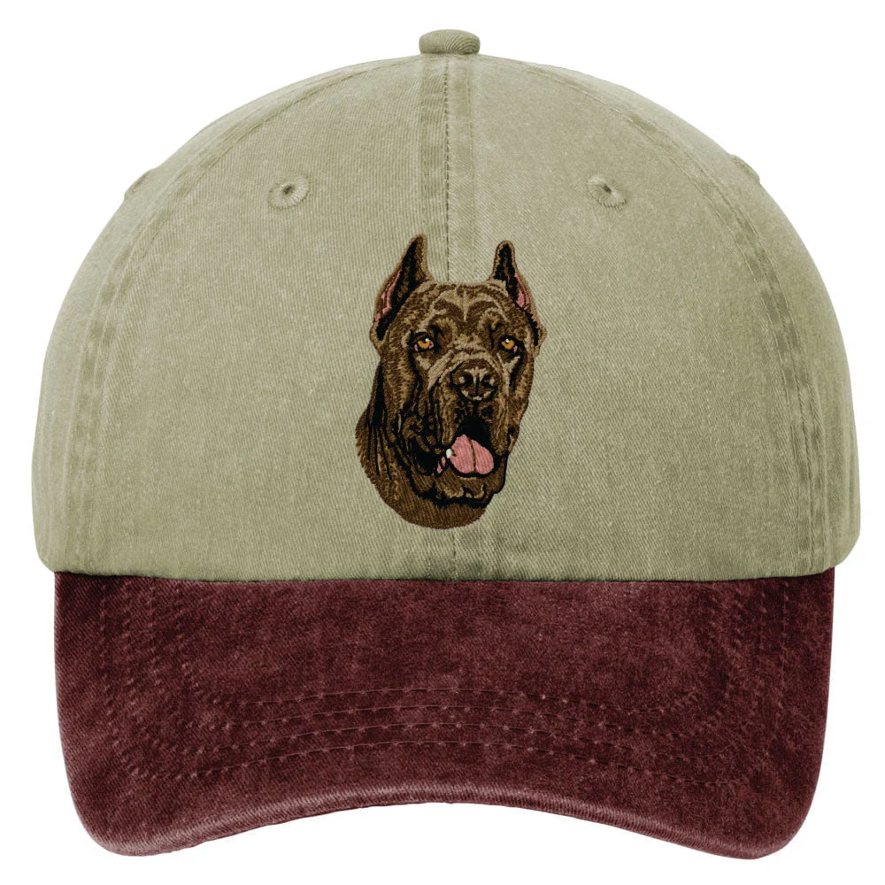 Cane Corso  Embroidered Two Tone Baseball Cap - Image 2