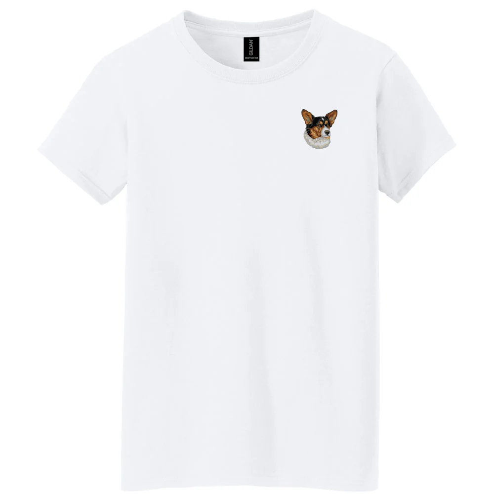 Cardigan Welsh Corgi Embroidered Women's T-Shirt - Image 2
