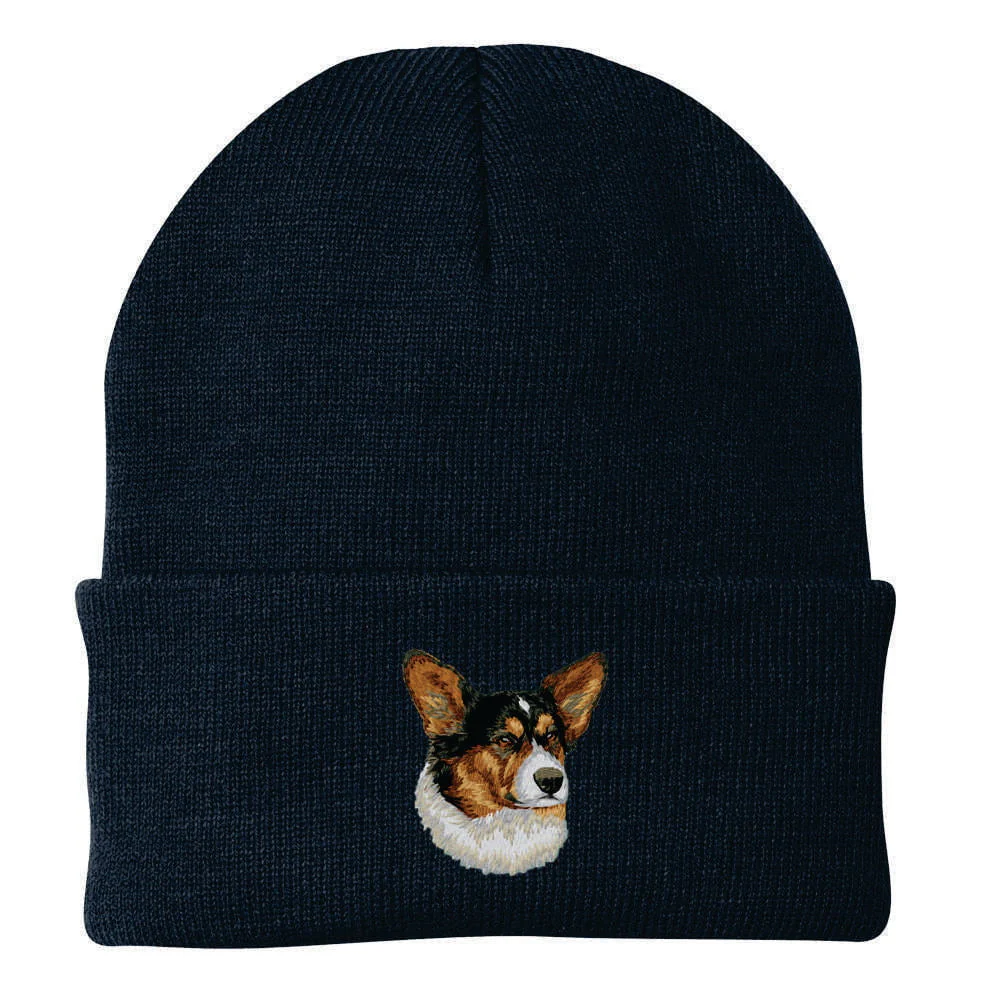 Cardigan Welsh Corgi Embroidered Beanie