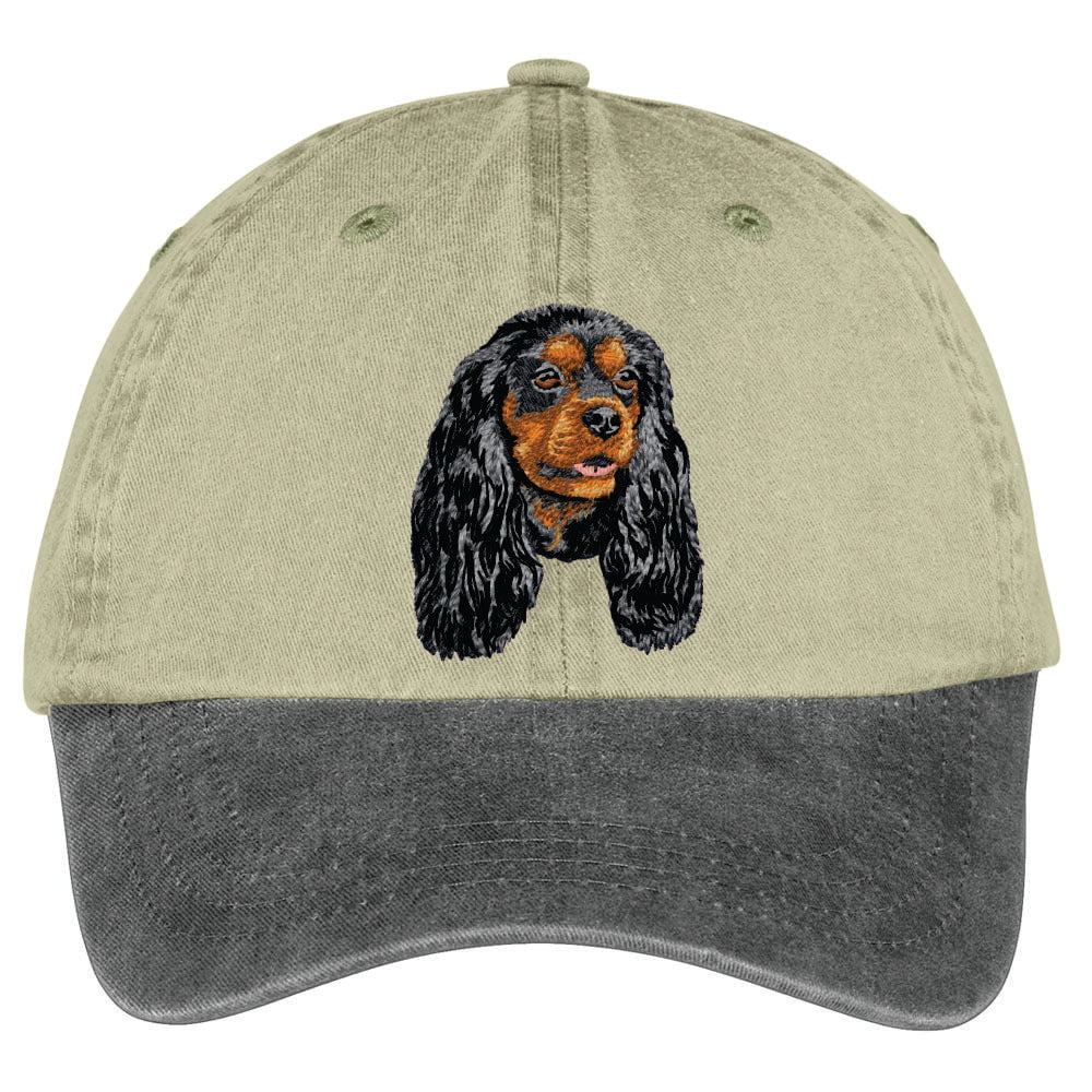 Cavalier King Charles Spaniel  Embroidered Two Tone Baseball Cap - Image 3