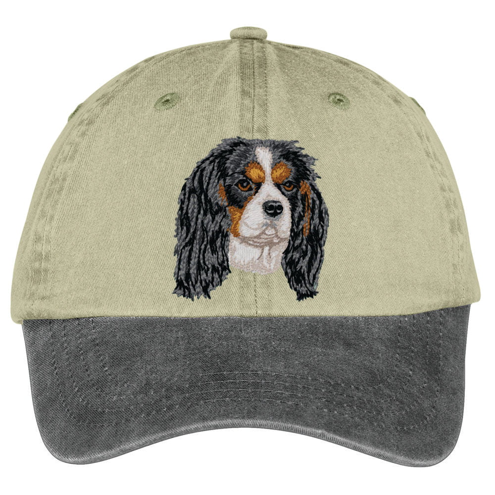 Cavalier King Charles Spaniel  Embroidered Two Tone Baseball Cap - Image 5