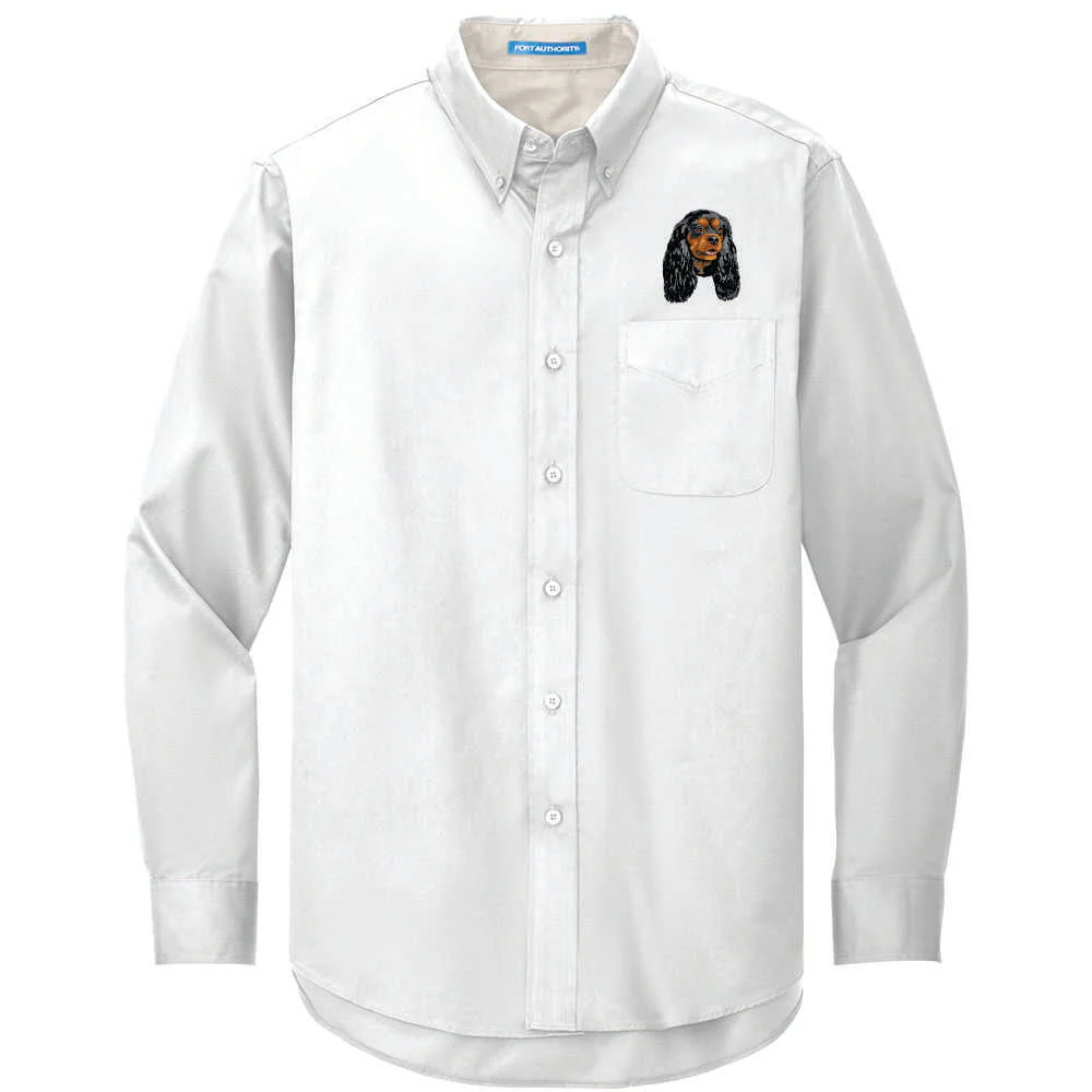 Cavalier King Charles Spaniel Embroidered Long Sleeve Button Up Shirt - Image 6