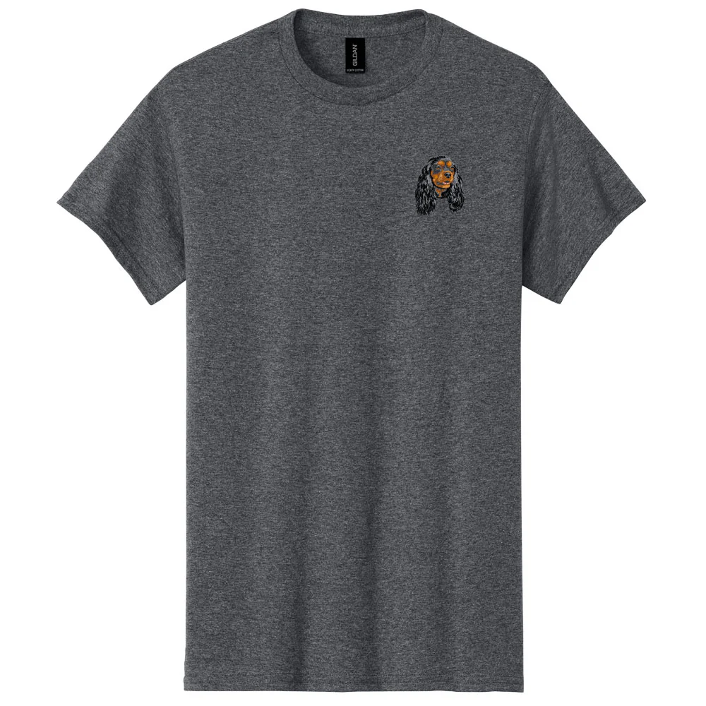 Cavalier King Charles Spaniel Embroidered Men's T-Shirt - Image 8