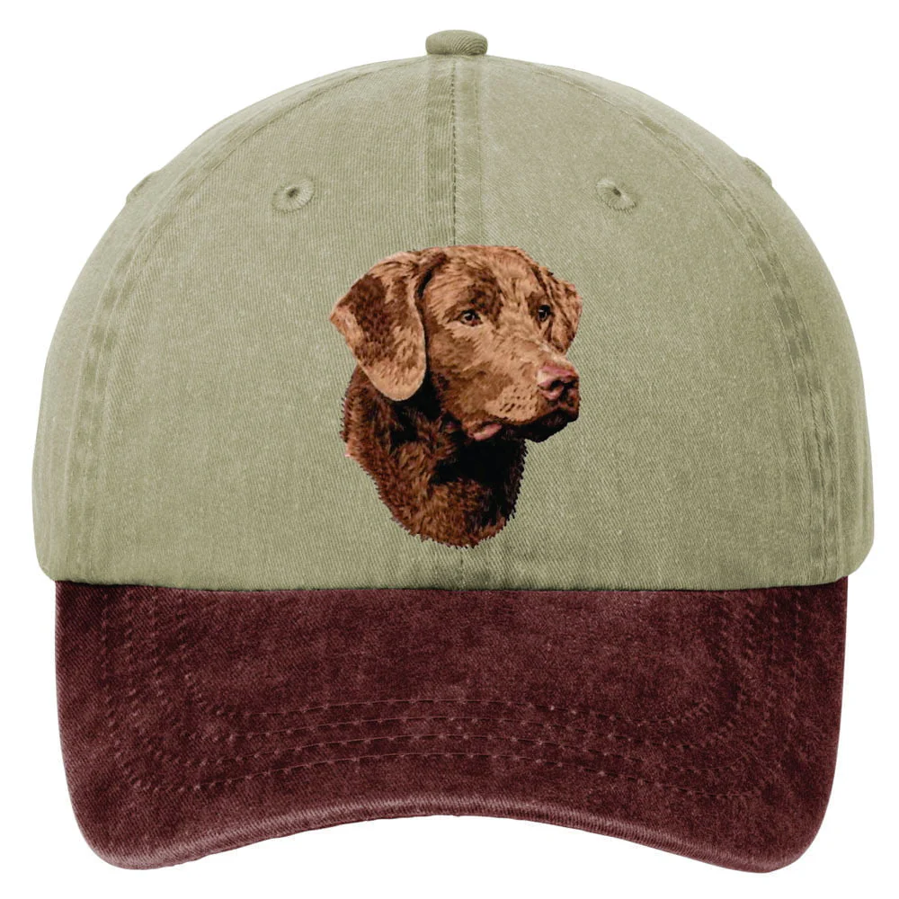 Chesapeake Bay Retriever  Embroidered Two Tone Baseball Cap - Image 4