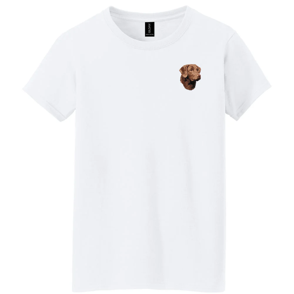 Chesapeake Bay Retriever Embroidered Women's T-Shirt - Image 4