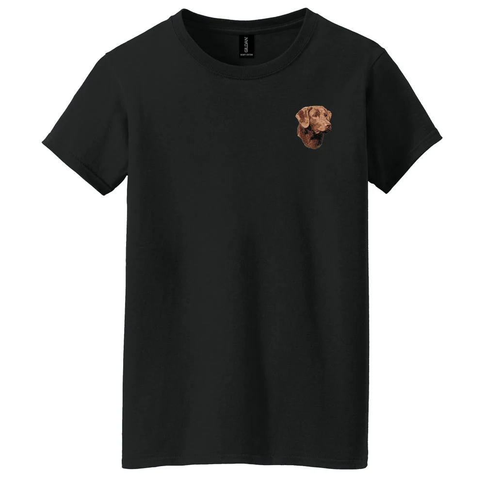 Chesapeake Bay Retriever Embroidered Women's T-Shirt - Image 6