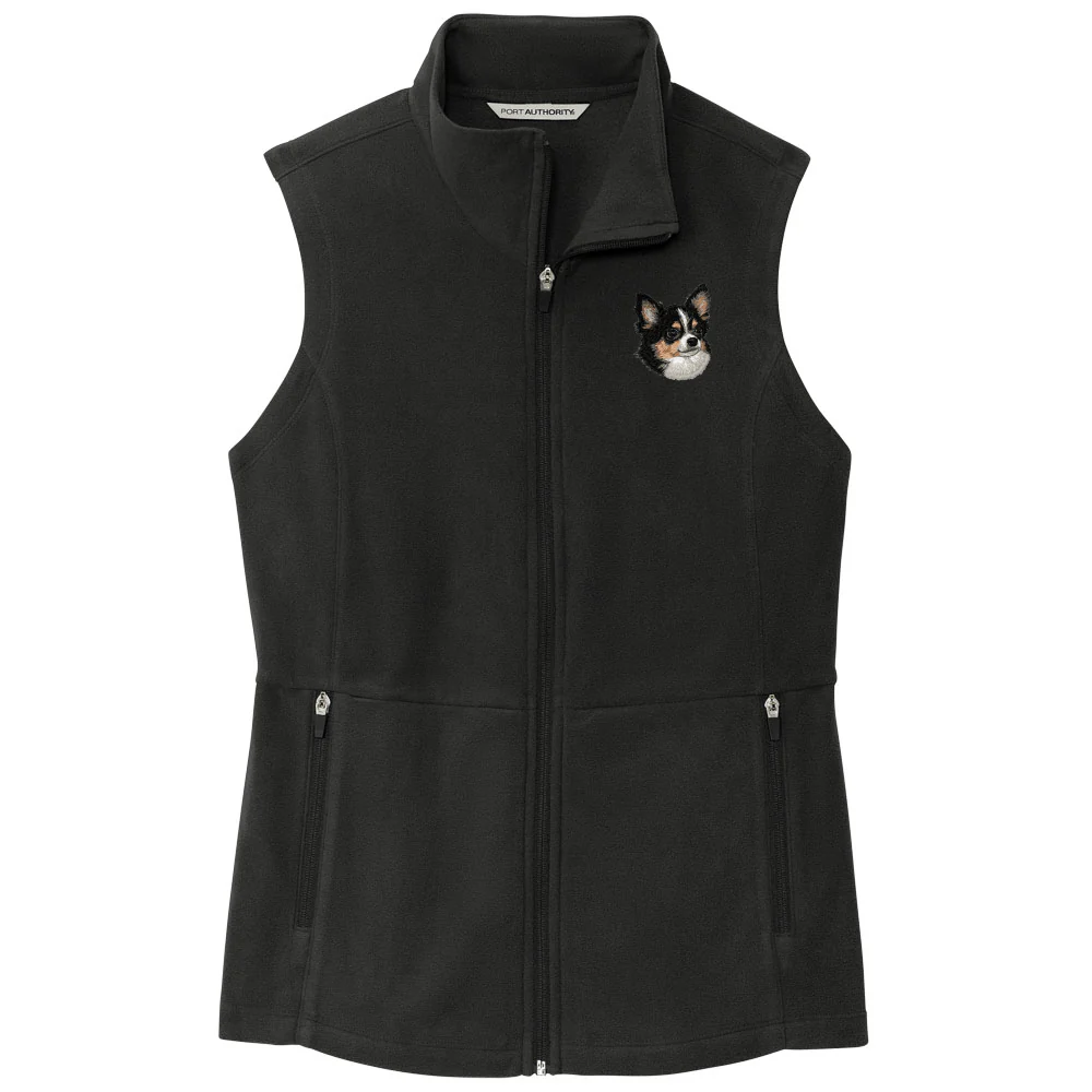 Chihuahua Embroidered Women's Fleece Vest - Image 8
