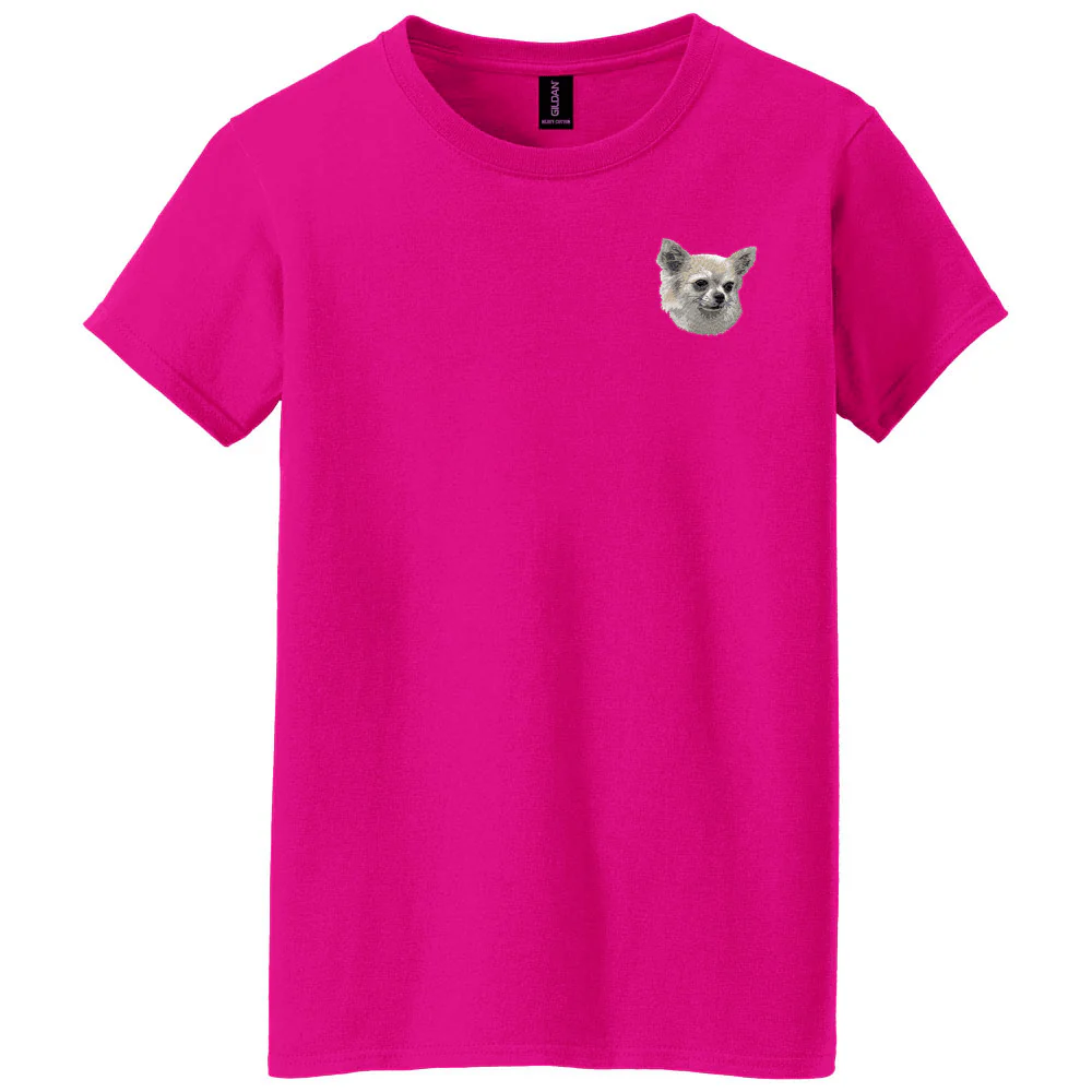 Chihuahua Embroidered Women's T-Shirt - Image 3