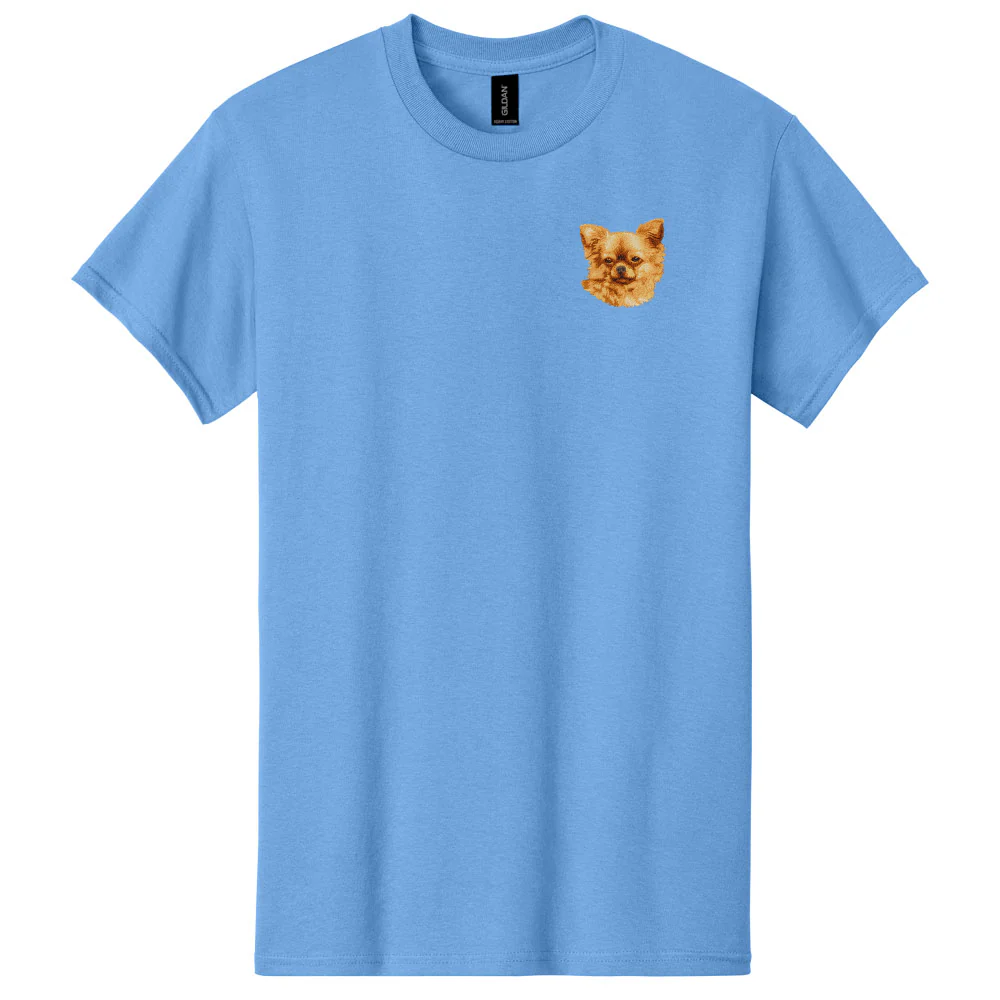 Chihuahua Embroidered Men's T-Shirt