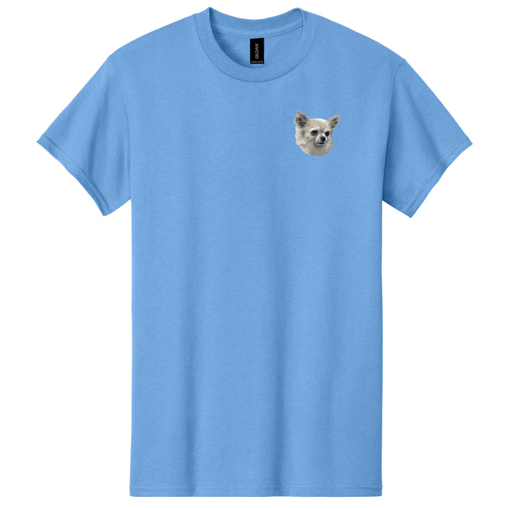 Chihuahua Embroidered Men's T-Shirt - Image 3