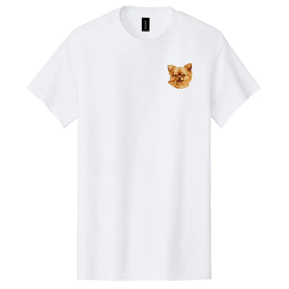 Chihuahua Embroidered Men's T-Shirt - Image 4