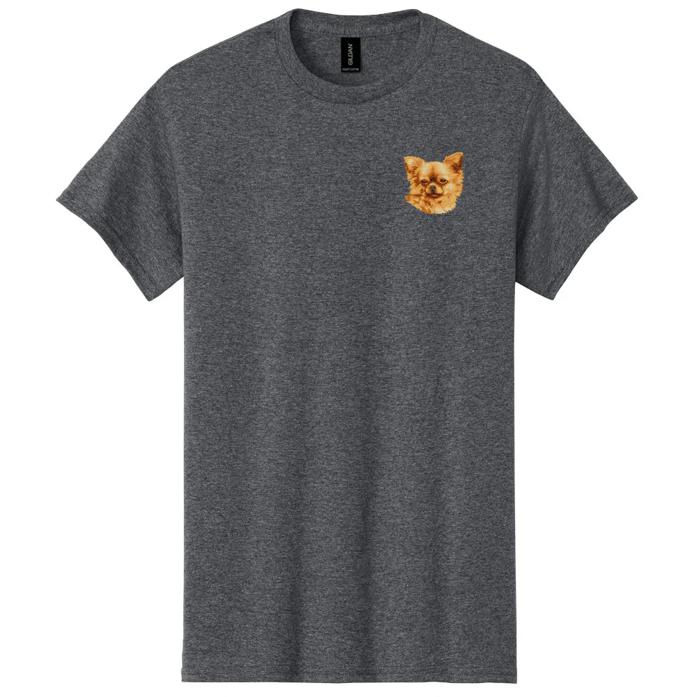 Chihuahua Embroidered Men's T-Shirt - Image 7
