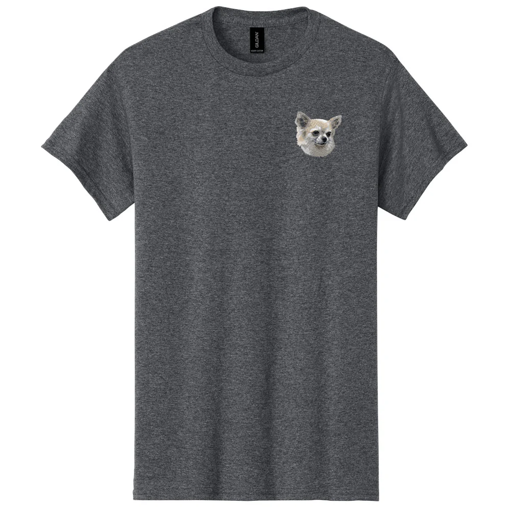 Chihuahua Embroidered Men's T-Shirt - Image 9
