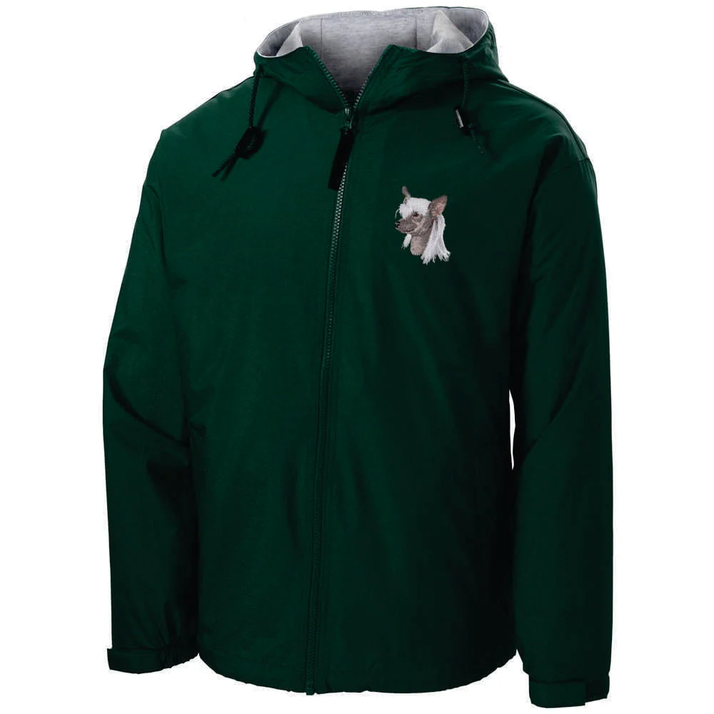 Chinese Crested Embroidered Hooded Jacket - Image 3