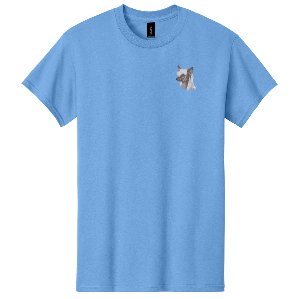 Chinese Crested Embroidered Men's T-Shirt