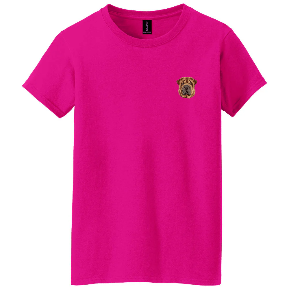 Chinese Shar-Pei Embroidered Women's T-Shirt - Image 2