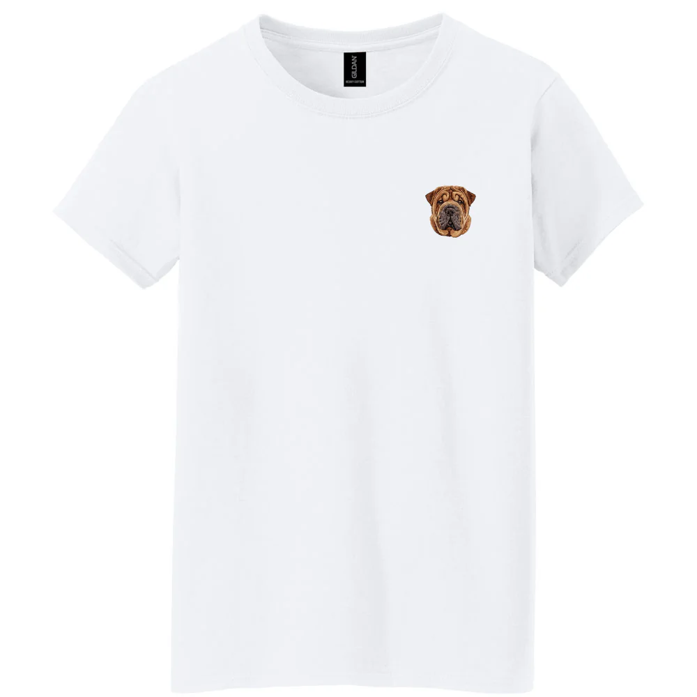 Chinese Shar-Pei Embroidered Women's T-Shirt - Image 4