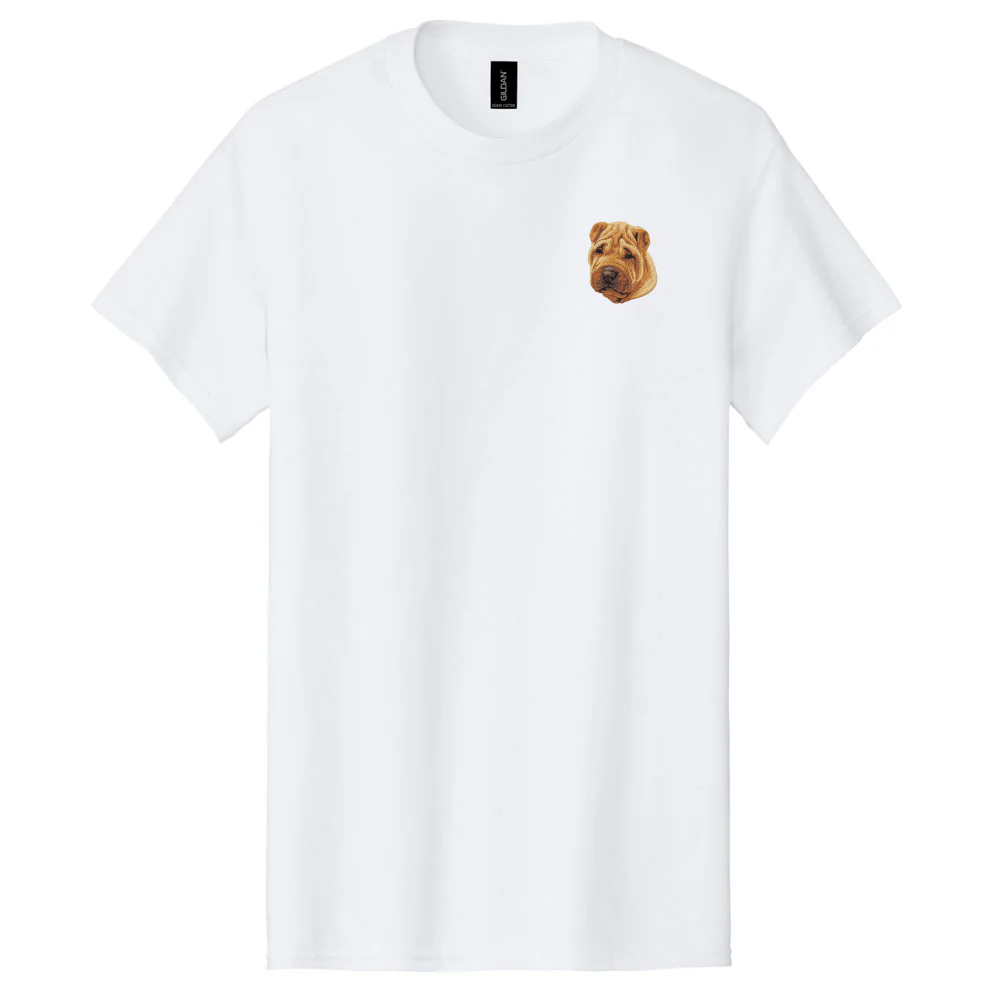 Chinese Shar-Pei Embroidered Men's T-Shirt - Image 3