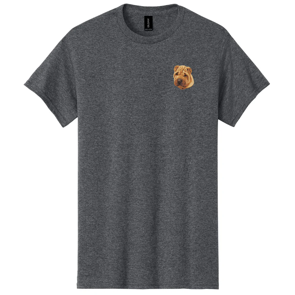 Chinese Shar-Pei Embroidered Men's T-Shirt - Image 5
