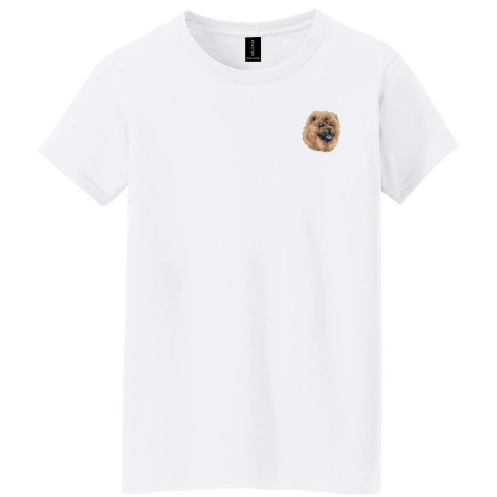 Chow Chow Embroidered Women's T-Shirt - Image 2