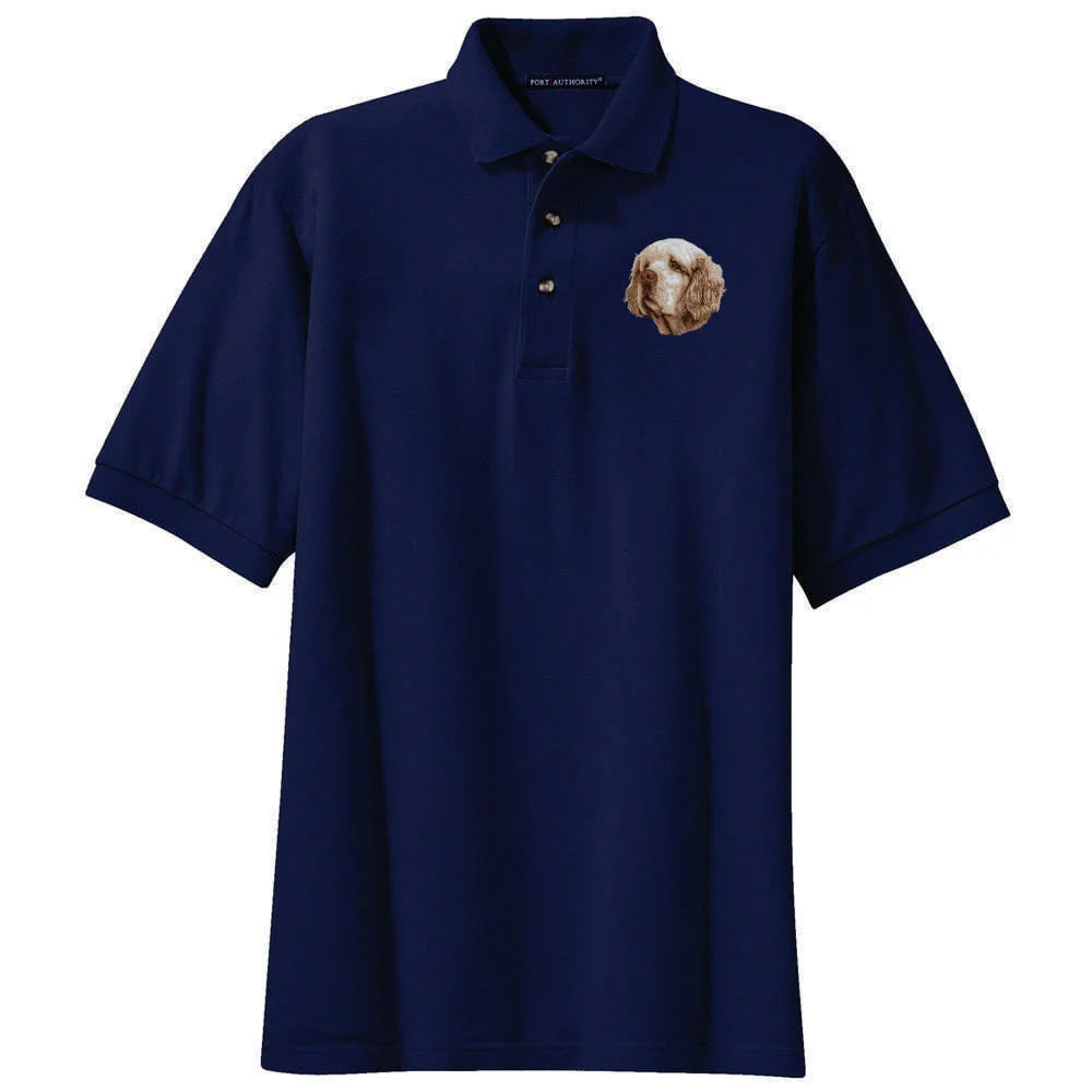 Clumber Spaniel Embroidered Polo Shirt