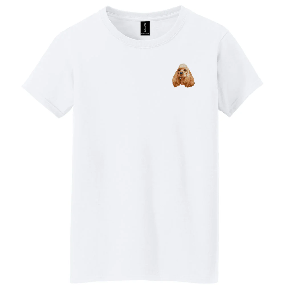Cocker Spaniel Embroidered Women's T-Shirt - Image 3