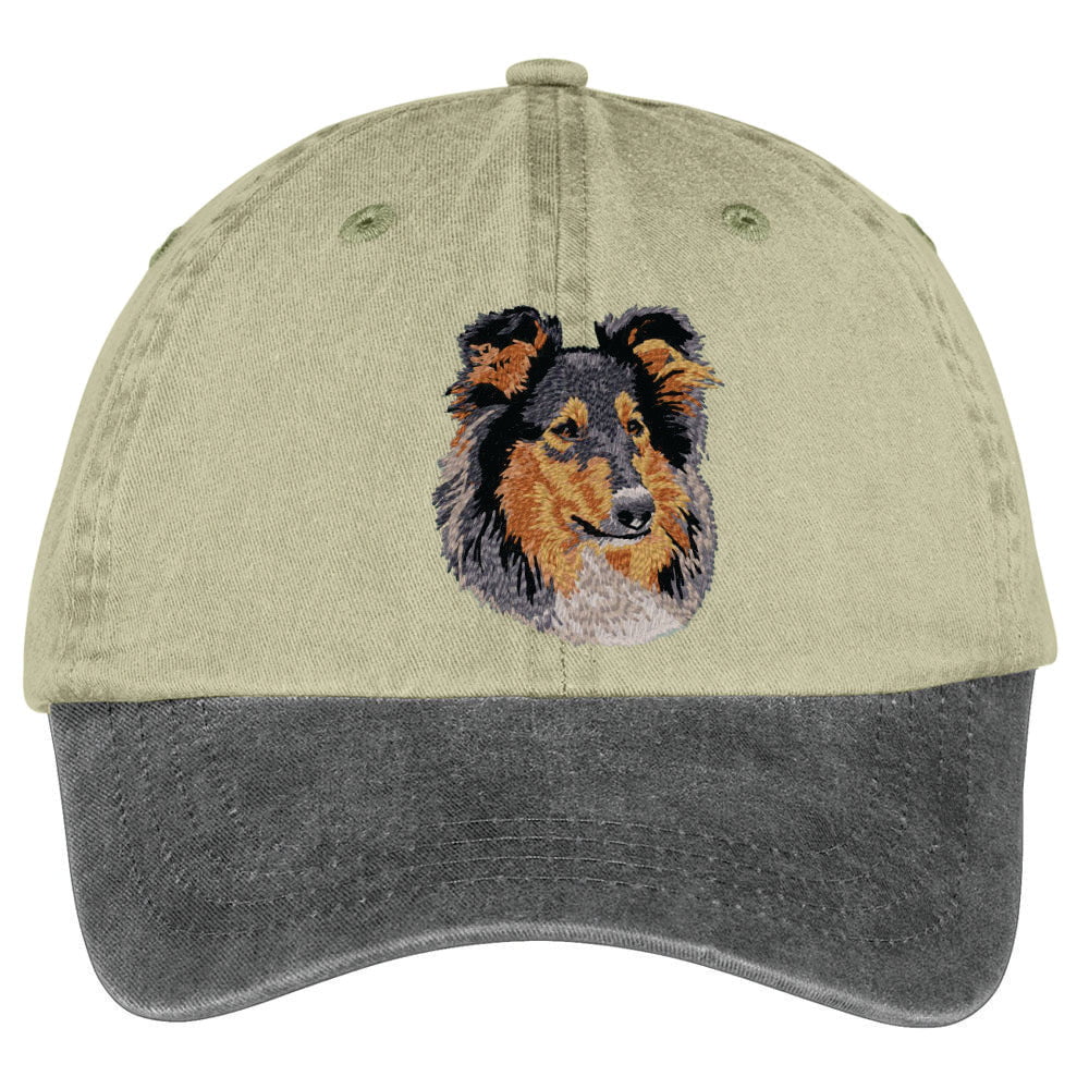 Collie  Embroidered Two Tone Baseball Cap - Image 3