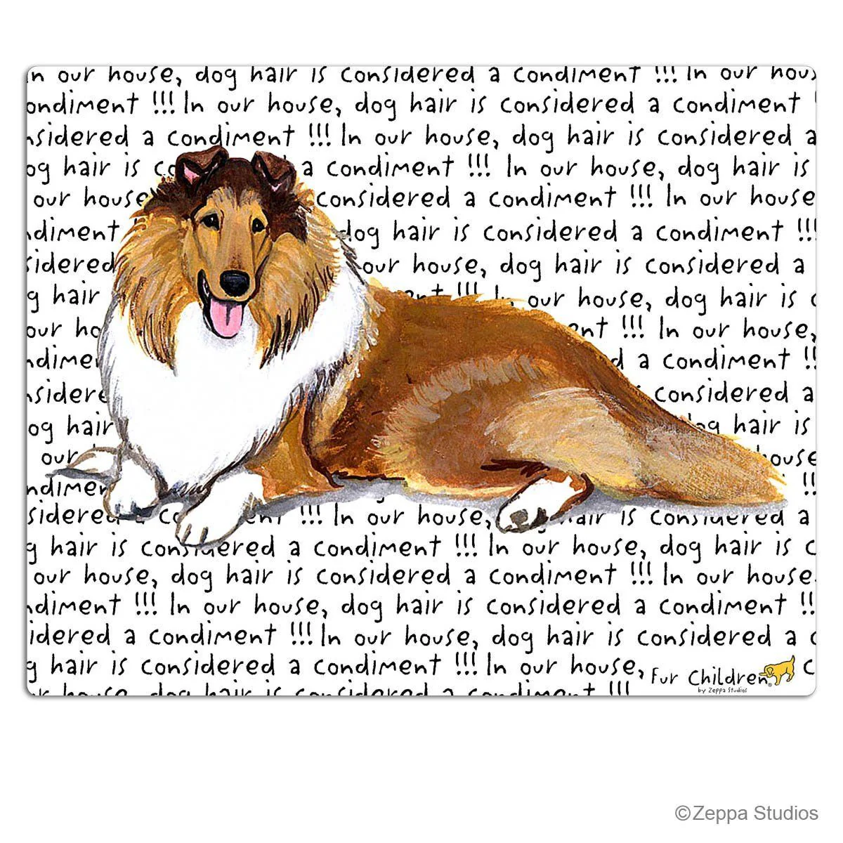 Collie Cutting Board