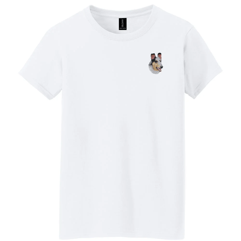 Collie Embroidered Women's T-Shirt - Image 4