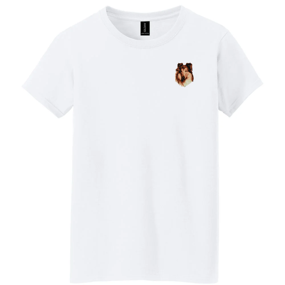 Collie Embroidered Women's T-Shirt - Image 5