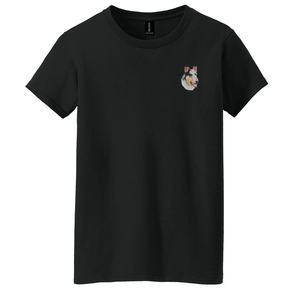 Collie Embroidered Women's T-Shirt - Image 7
