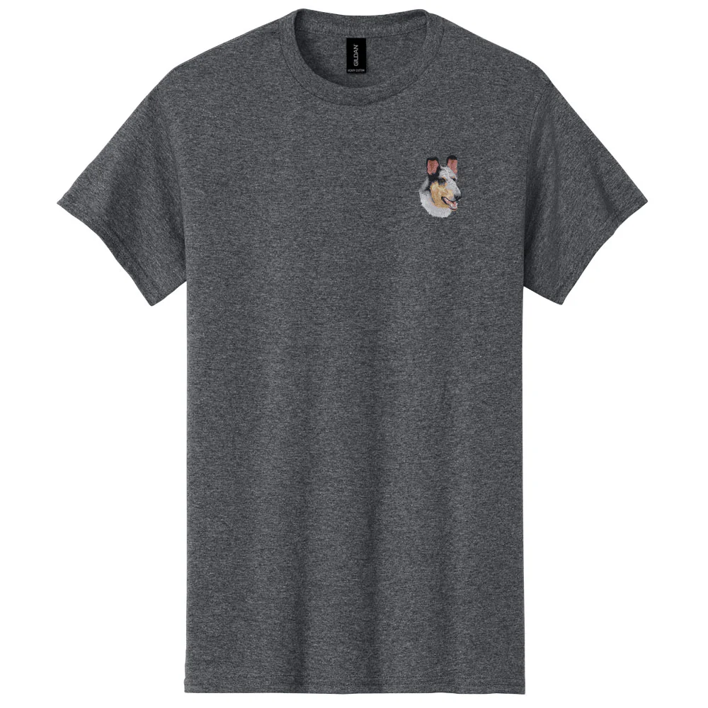 Collie Embroidered Men's T-Shirt - Image 7