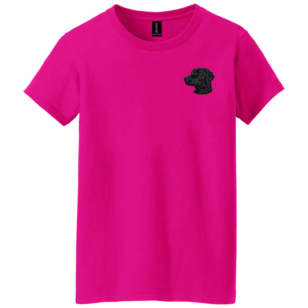 Curly-Coated Retriever Embroidered Women's T-Shirt
