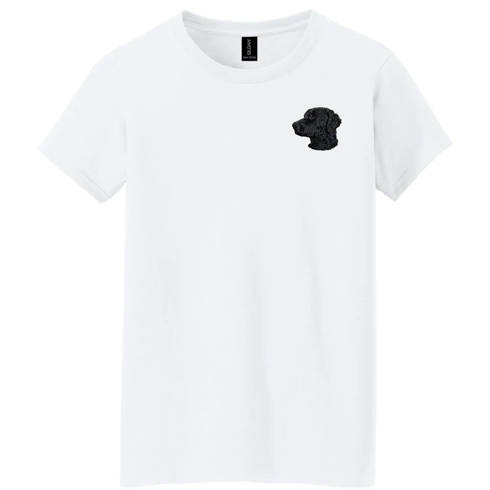 Curly-Coated Retriever Embroidered Women's T-Shirt - Image 2