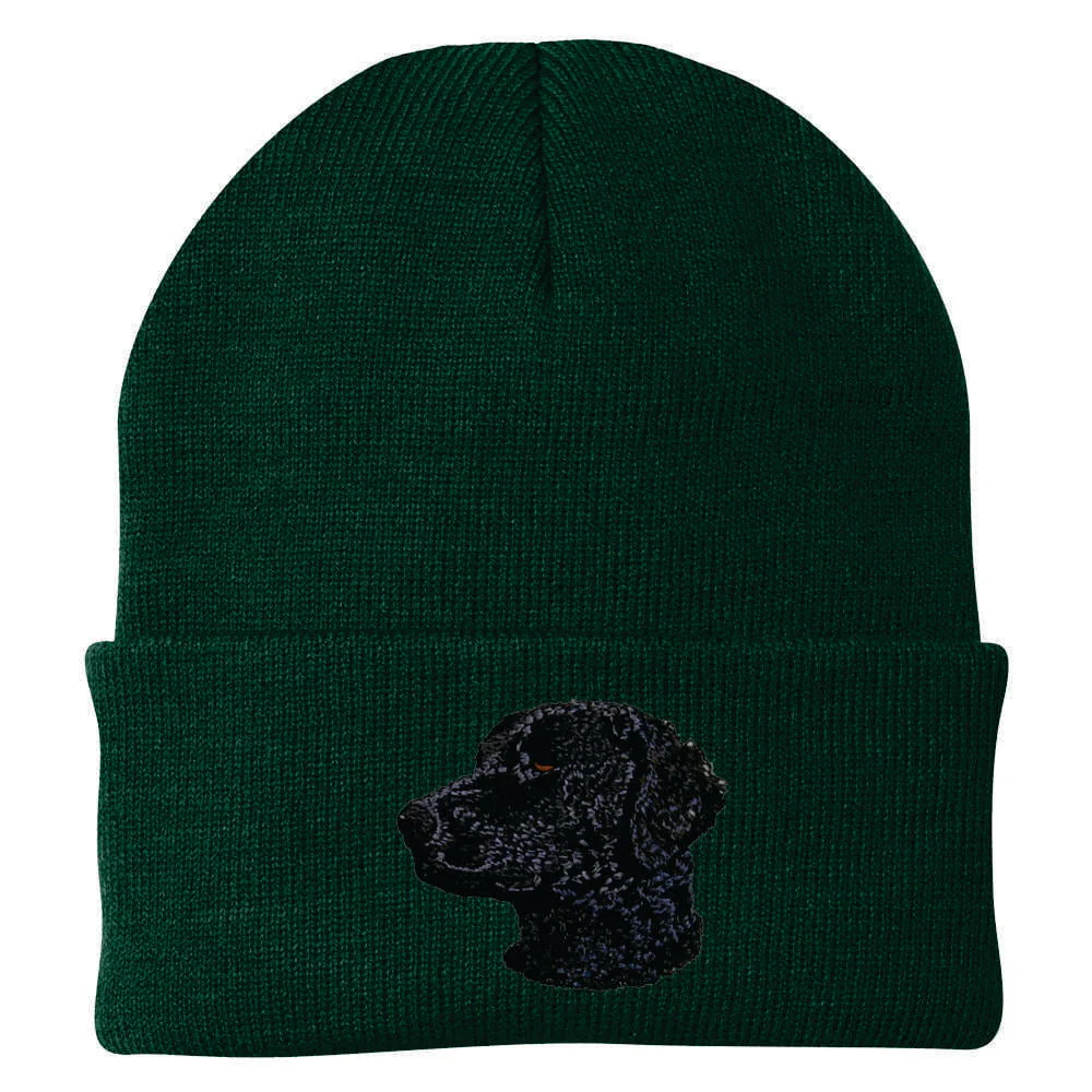 Curly-Coated Retriever Embroidered Beanie - Image 2