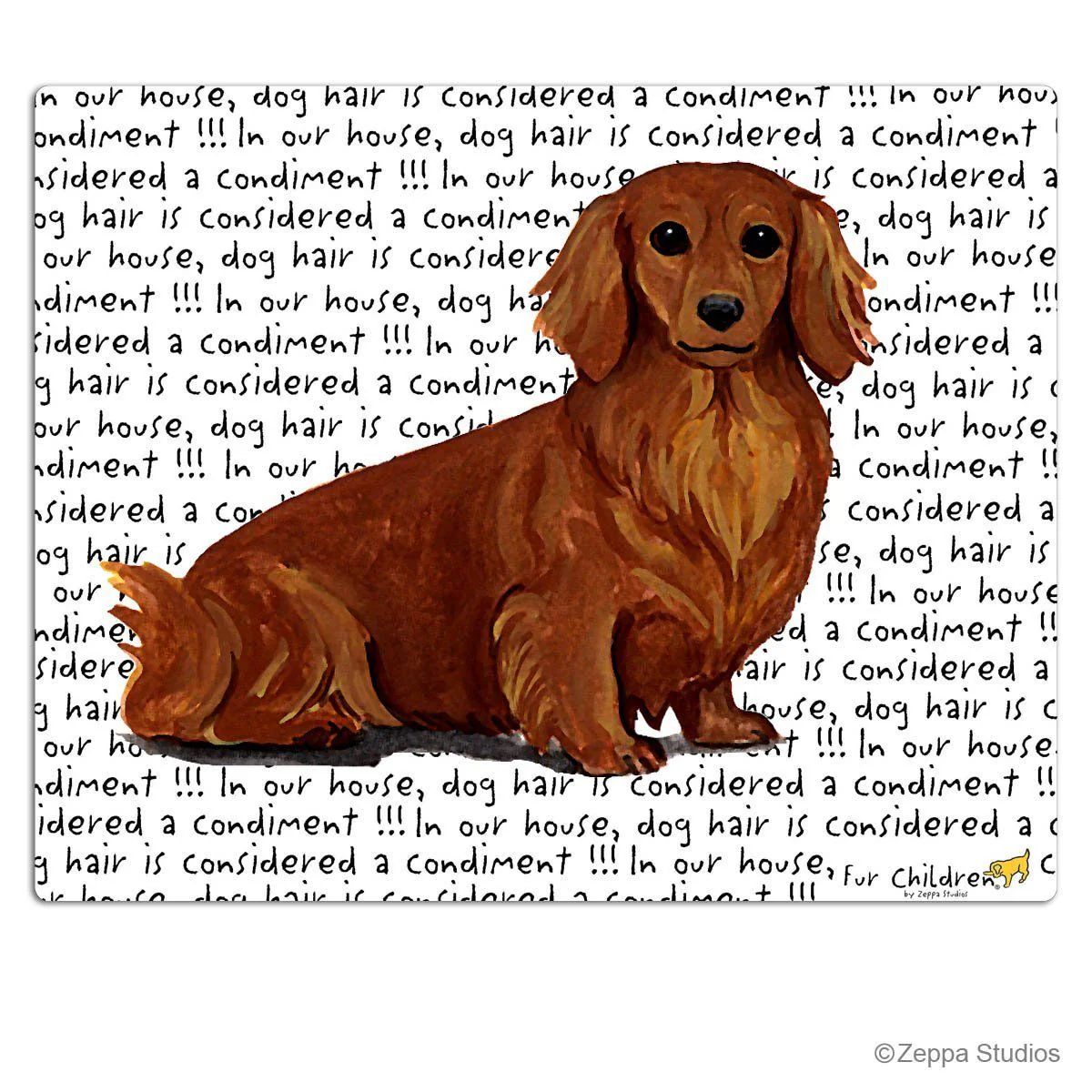 Dachshund, Red Long Hair Cutting Board