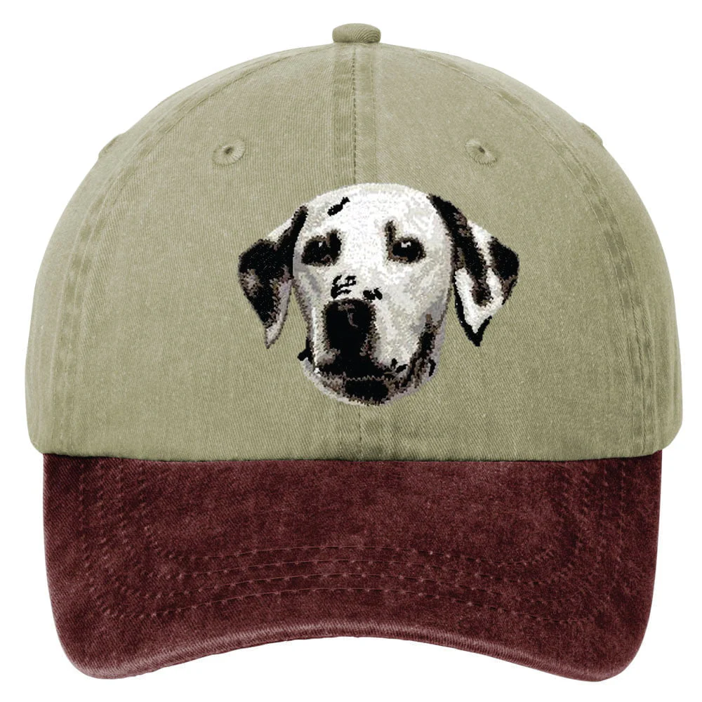Dalmatian  Embroidered Two Tone Baseball Cap - Image 2