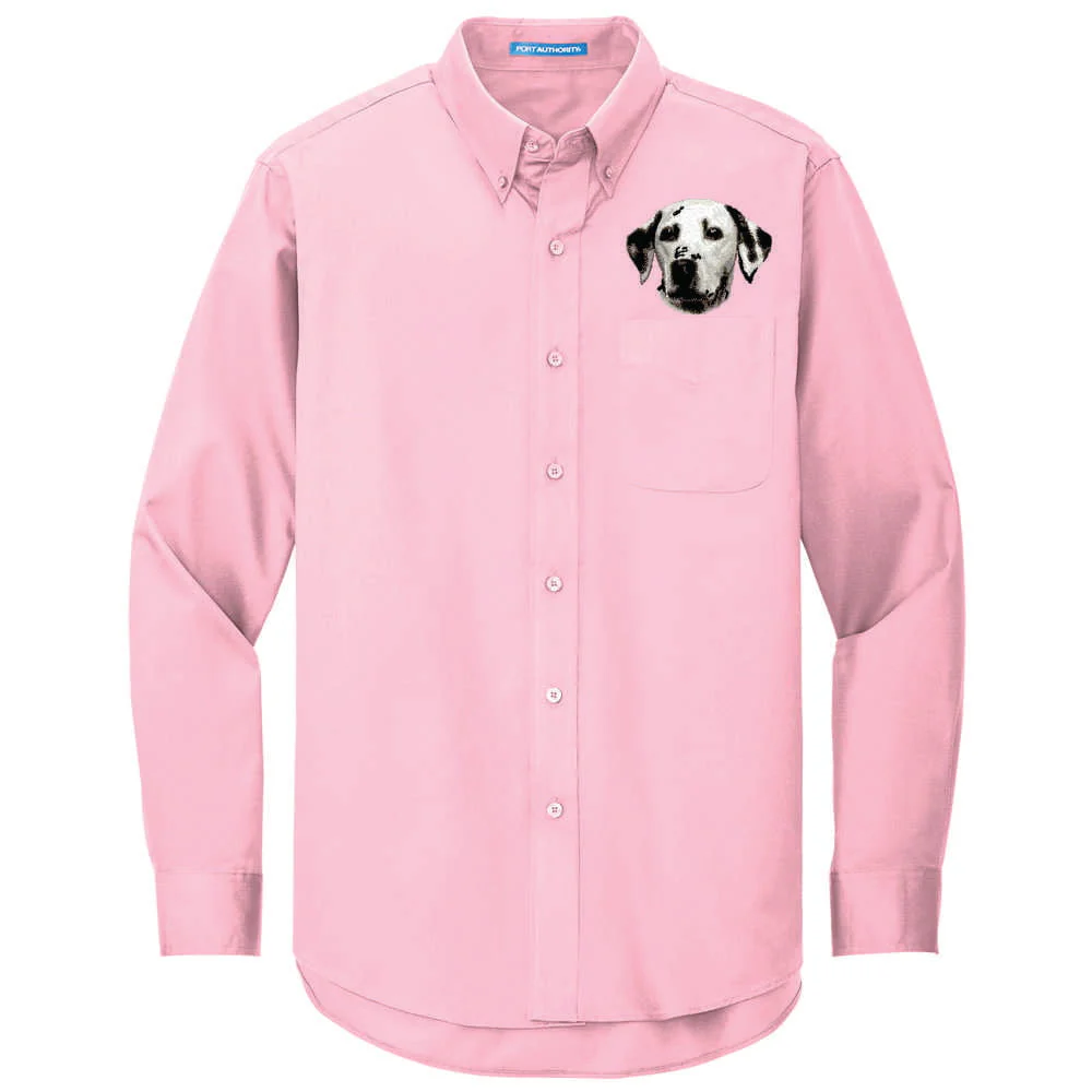 Dalmatian Embroidered Long Sleeve Button Up Shirt - Image 3