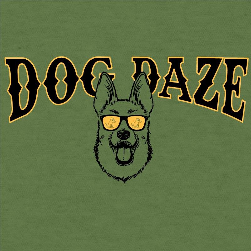 Dog Daze - German Shepherd Dog - Lightweight Tee - Image 2