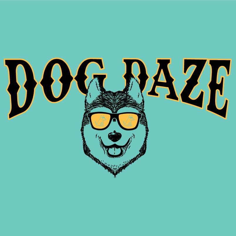 Dog Daze - Siberian Husky - Ladies T-Shirt V-Neck - Image 2