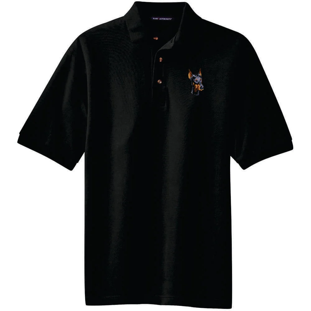 Doberman Pinscher Embroidered Polo Shirt - Image 3
