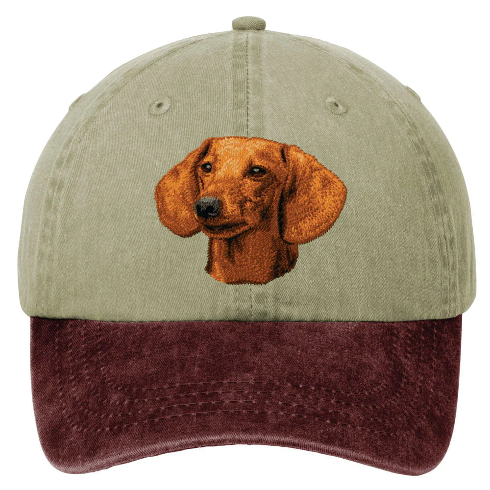 Dachshund  Embroidered Two Tone Baseball Cap - Image 5
