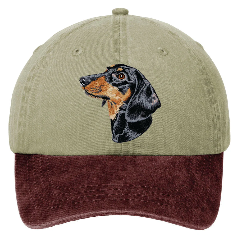 Dachshund  Embroidered Two Tone Baseball Cap - Image 6