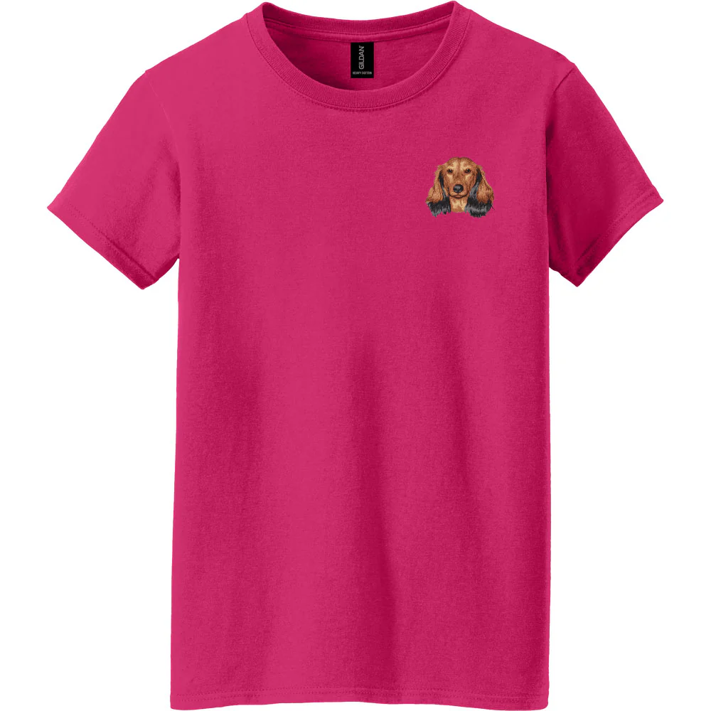 Dachshund Embroidered Women's T-Shirt