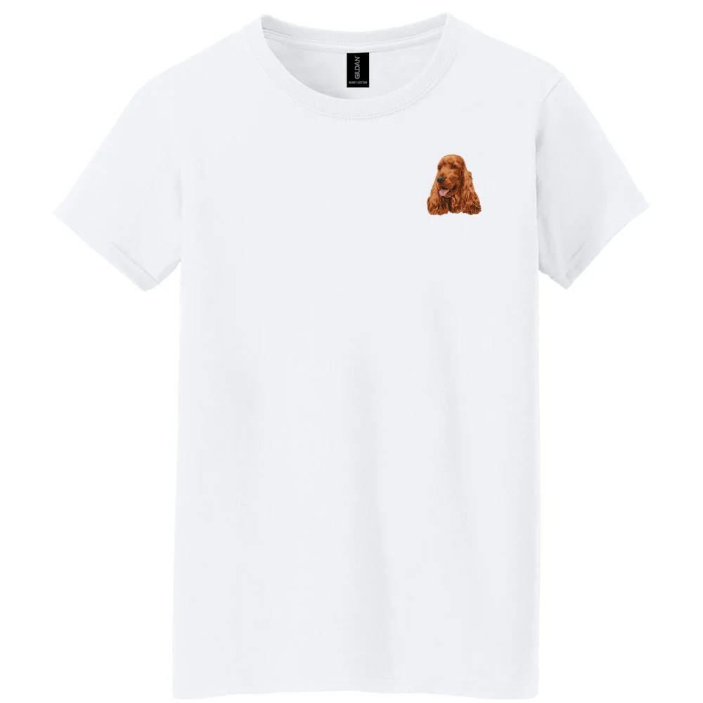 English Cocker Spaniel Embroidered Women's T-Shirt - Image 2
